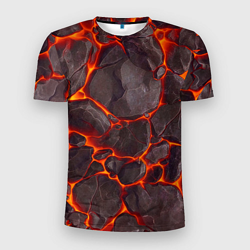 Мужская спорт-футболка Жерло вулкана / 3D-принт – фото 1