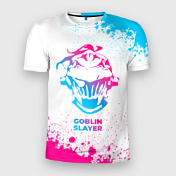 Мужская спорт-футболка Goblin Slayer neon gradient style