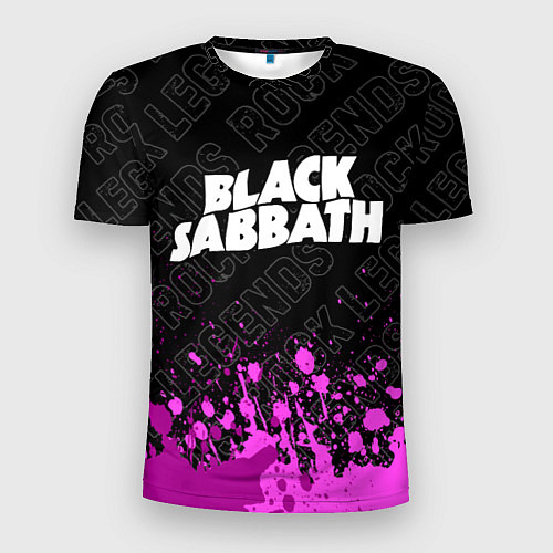 Мужская спорт-футболка Black Sabbath rock legends: символ сверху / 3D-принт – фото 1