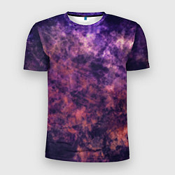 Мужская спорт-футболка Текстура - Purple galaxy