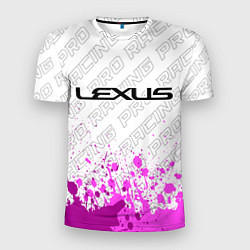Футболка спортивная мужская Lexus pro racing: символ сверху, цвет: 3D-принт