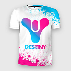 Мужская спорт-футболка Destiny neon gradient style