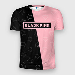 Мужская спорт-футболка Blackpink - hearts and stars