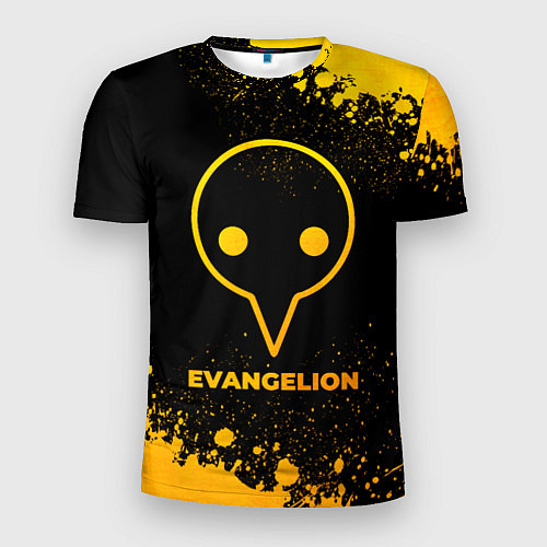 Мужская спорт-футболка Evangelion - gold gradient / 3D-принт – фото 1