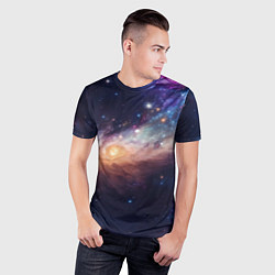 Футболка спортивная мужская Комическое пространство, цвет: 3D-принт — фото 2