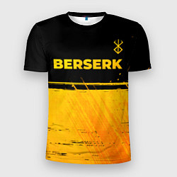 Мужская спорт-футболка Berserk - gold gradient: символ сверху