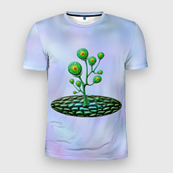 Мужская спорт-футболка Инопланетная растительная жизнь