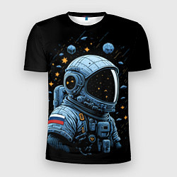 Мужская спорт-футболка Русский космонавт