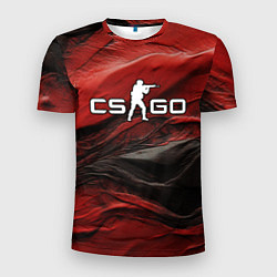 Мужская спорт-футболка Dark red CS GO