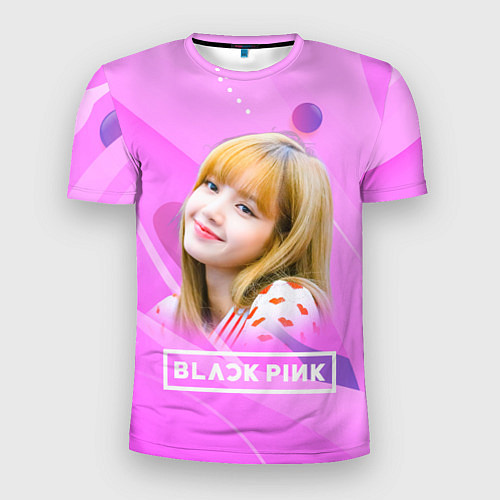 Мужская спорт-футболка Blackpink Lisa pink / 3D-принт – фото 1