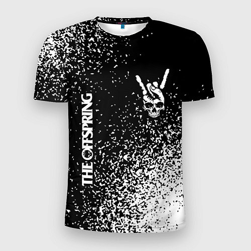 Мужская спорт-футболка The Offspring и рок символ на темном фоне / 3D-принт – фото 1