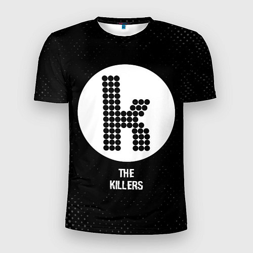 Мужская спорт-футболка The Killers glitch на темном фоне / 3D-принт – фото 1