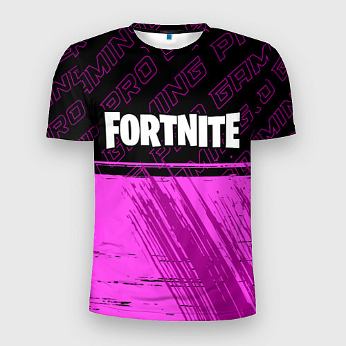 Мужская спорт-футболка Fortnite pro gaming: символ сверху / 3D-принт – фото 1