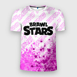 Футболка спортивная мужская Brawl Stars pro gaming: символ сверху, цвет: 3D-принт