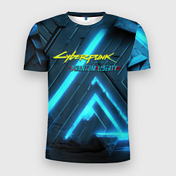 Мужская спорт-футболка Cyberpunk neon style