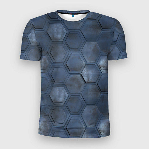 Мужская спорт-футболка Металлические плиты / 3D-принт – фото 1