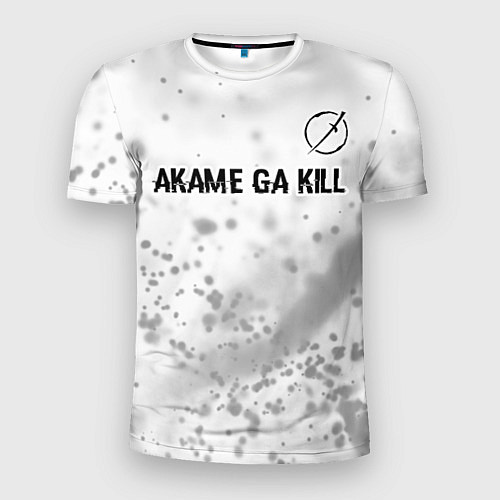 Мужская спорт-футболка Akame ga Kill glitch на светлом фоне: символ сверх / 3D-принт – фото 1