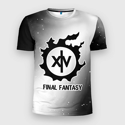 Мужская спорт-футболка Final Fantasy glitch на светлом фоне / 3D-принт – фото 1