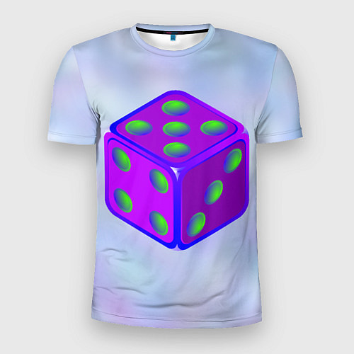 Мужская спорт-футболка Игральный кубик / 3D-принт – фото 1