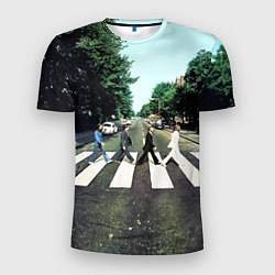 Мужская спорт-футболка The Beatles альбом Abbey Road