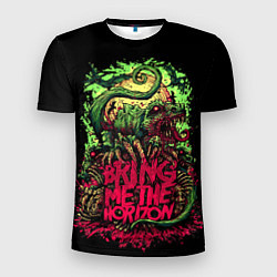 Футболка спортивная мужская Bring me the horizon dinosaurs, цвет: 3D-принт