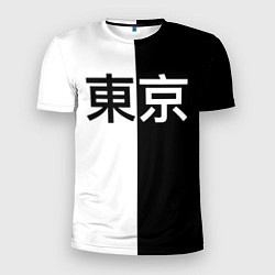 Мужская спорт-футболка Tokyo - Иероглифы
