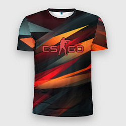 Мужская спорт-футболка CS GO abstract logo