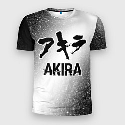 Мужская спорт-футболка Akira glitch на светлом фоне