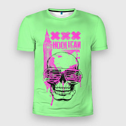 Футболка спортивная мужская Hooligan - skull, цвет: 3D-принт