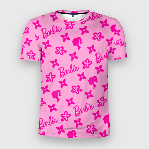 Мужская спорт-футболка Барби паттерн розовый / 3D-принт – фото 1