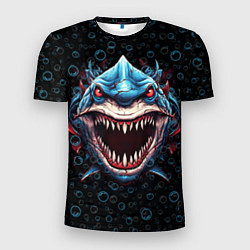 Мужская спорт-футболка Evil shark