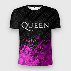 Мужская спорт-футболка Queen rock legends: символ сверху