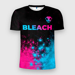 Футболка спортивная мужская Bleach - neon gradient: символ сверху, цвет: 3D-принт