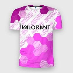 Футболка спортивная мужская Valorant pro gaming: символ сверху, цвет: 3D-принт
