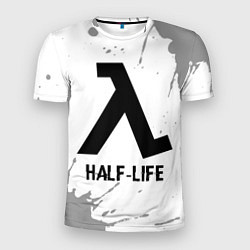 Мужская спорт-футболка Half-Life glitch на светлом фоне