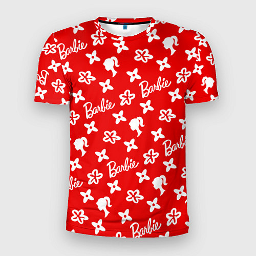 Мужская спорт-футболка Барби паттерн красный / 3D-принт – фото 1
