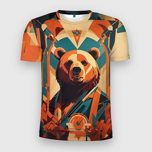 Мужская спорт-футболка Гордый медведь / 3D-принт – фото 1
