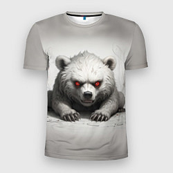 Мужская спорт-футболка Агрессивный медвежонок