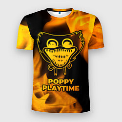 Мужская спорт-футболка Poppy Playtime - gold gradient