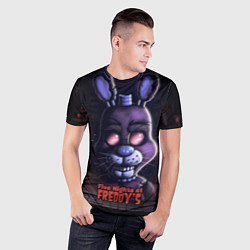 Футболка спортивная мужская Five Nights at Freddys Bonnie, цвет: 3D-принт — фото 2