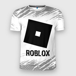 Мужская спорт-футболка Roblox glitch на светлом фоне