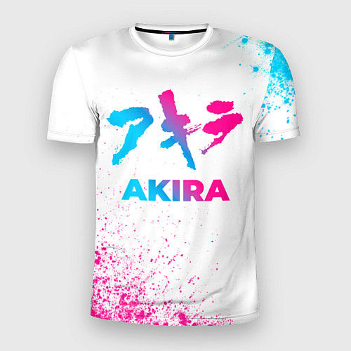 Мужская спорт-футболка Akira neon gradient style / 3D-принт – фото 1