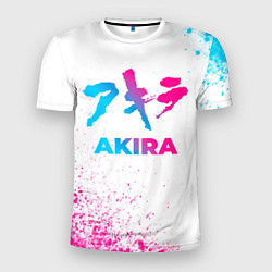 Футболка спортивная мужская Akira neon gradient style, цвет: 3D-принт