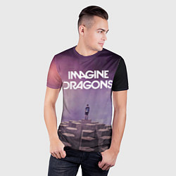 Футболка спортивная мужская Imagine Dragons обложка альбома Night Visions, цвет: 3D-принт — фото 2
