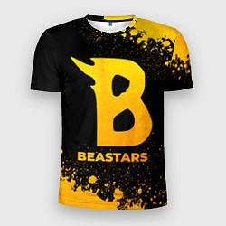 Мужская спорт-футболка Beastars - gold gradient