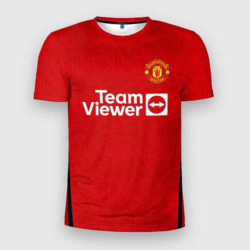Мужская спорт-футболка ФК Манчестер Юнайтед форма 2324 домашняя / 3D-принт – фото 1