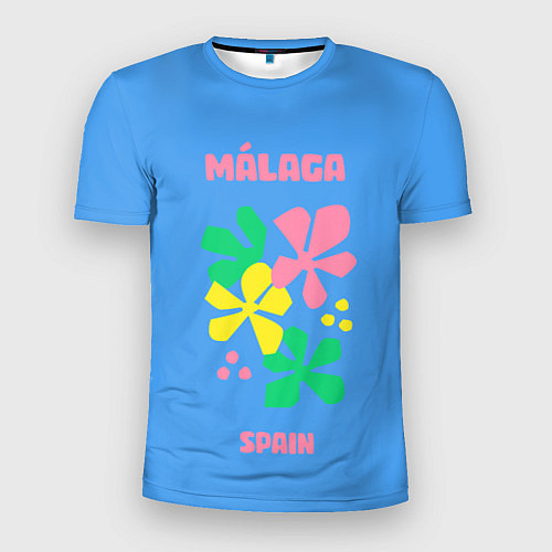 Мужская спорт-футболка Малага - Испания / 3D-принт – фото 1