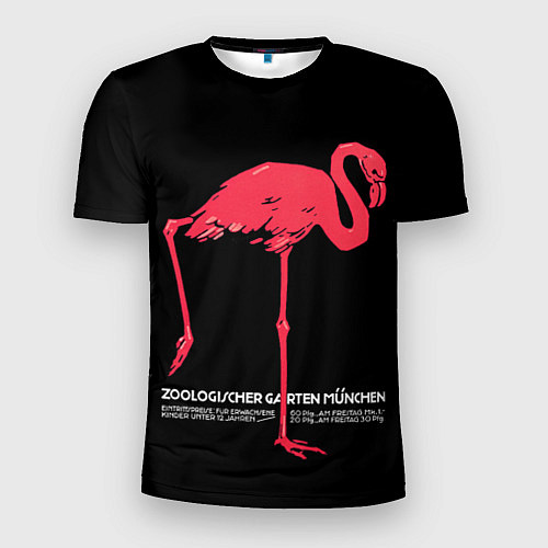 Мужская спорт-футболка Фламинго - Мюнхен / 3D-принт – фото 1
