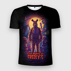 Футболка спортивная мужская Five Nights at Freddys horror, цвет: 3D-принт