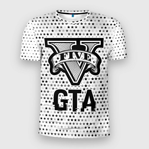 Мужская спорт-футболка GTA glitch на светлом фоне / 3D-принт – фото 1